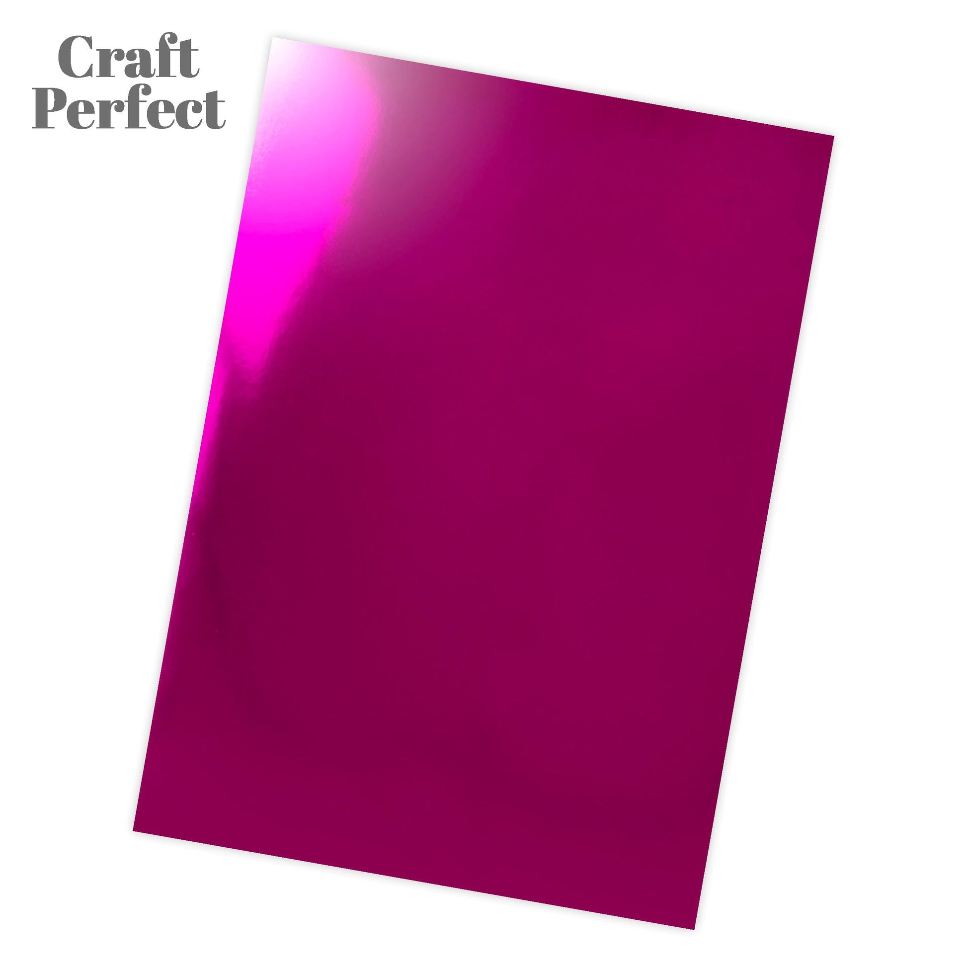 Craft Perfect Mirror Card Pack of 4 Mirror Card - High Gloss - Magnificent Magenta - A4 - 8700e4