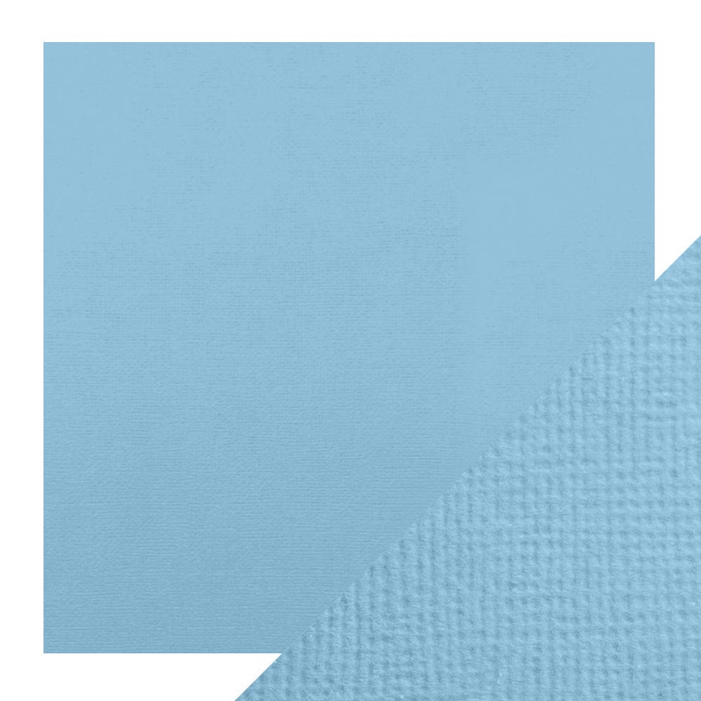 Craft Perfect New Classic Card Craft Perfect - Classic Card - Cornflower Blue - Weave Textured - 12
