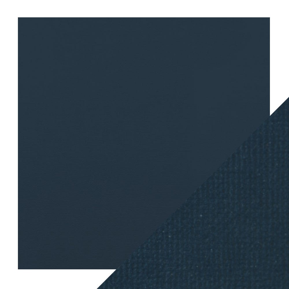 Craft Perfect New Classic Card Craft Perfect - Classic Card - Navy Blue - Weave Textured - 12" x 12" (5/Pk) - 9170e