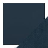 Load image into Gallery viewer, Craft Perfect New Classic Card Craft Perfect - Classic Card - Navy Blue - Weave Textured - 12&quot; x 12&quot; (5/Pk) - 9170e