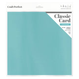 Load image into Gallery viewer, Craft Perfect New Classic Card Pack of 2 - Classic Card - Cornflower Blue - Weave Textured - 12&quot; x 12&quot; - 9166e2