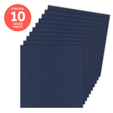 Load image into Gallery viewer, Craft Perfect New Classic Card Pack of 2 - Classic Card - Navy Blue - Weave Textured - 12&quot; x 12&quot; - 9170e2
