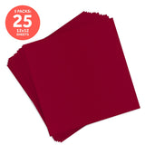 Load image into Gallery viewer, Craft Perfect New Classic Card Pack of 5 - Classic Card - Cherry Red - Weave Textured - 12&quot; x 12&quot;- 9197e5
