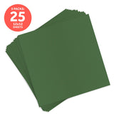 Load image into Gallery viewer, Craft Perfect New Classic Card Pack of 5 - Classic Card - Fern Green - Weave Textured - 12&quot; x 12&quot;- 9158e5
