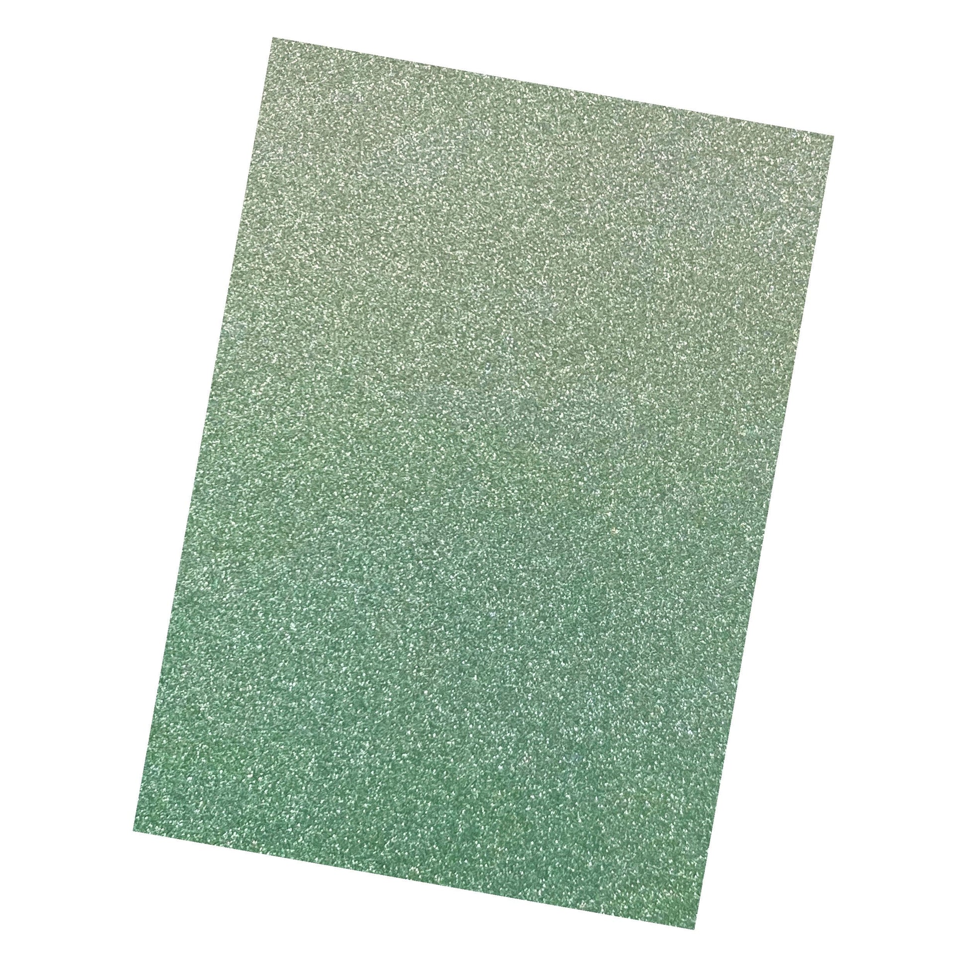 Craft Perfect Ombre Card Multipack of 20 - Ombre Glitter Card - Opalescent Green - A4 - 8890E20