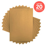 Load image into Gallery viewer, Craft Perfect Pearlescent Card Craft Perfect - Majestic Gold Pearlescent Card Multipack of 4 Pearlescent Card - Majestic Gold A4 - 9500E4