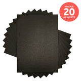 Load image into Gallery viewer, Craft Perfect Pearlescent Card Craft Perfect - Onyx Black Pearlescent Card Multipack of 4 Pearlescent Card - Onyx Black A4 -9498E4