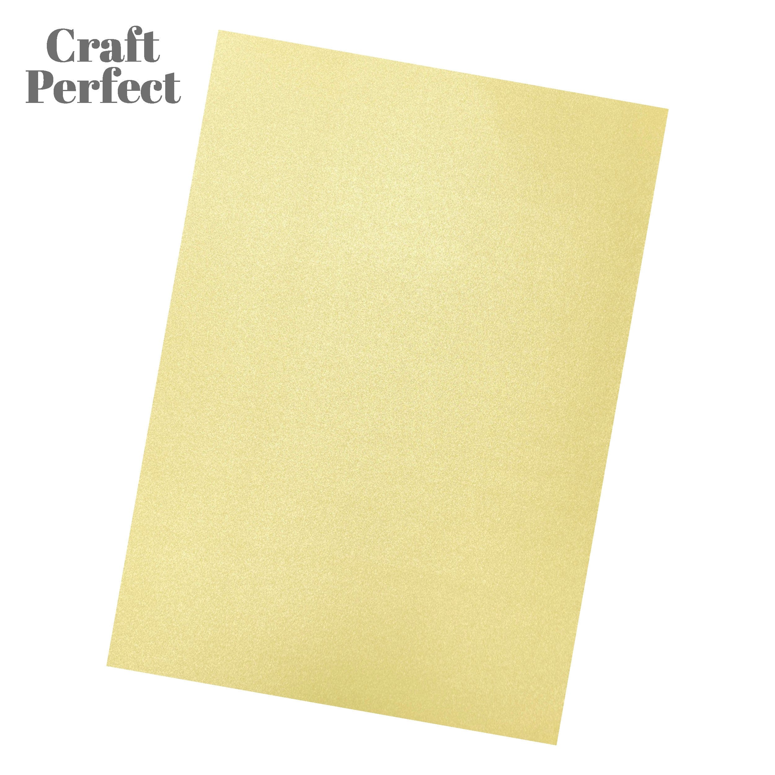 Craft Perfect Pearlescent Card Craft Perfect - Pearlescent Card - Ivory Sheen - A4 (5/PK) - 9512e