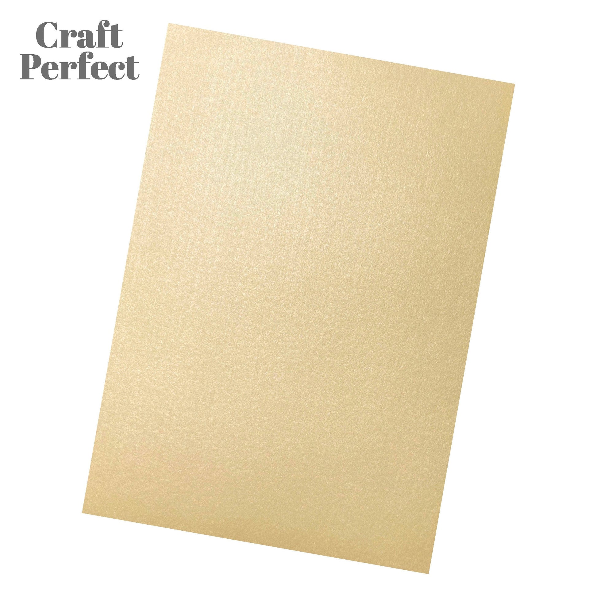 Craft Perfect Pearlescent Card Multipack of 4 Pearlescent Card - Coffee Cream A4 - 9519E4
