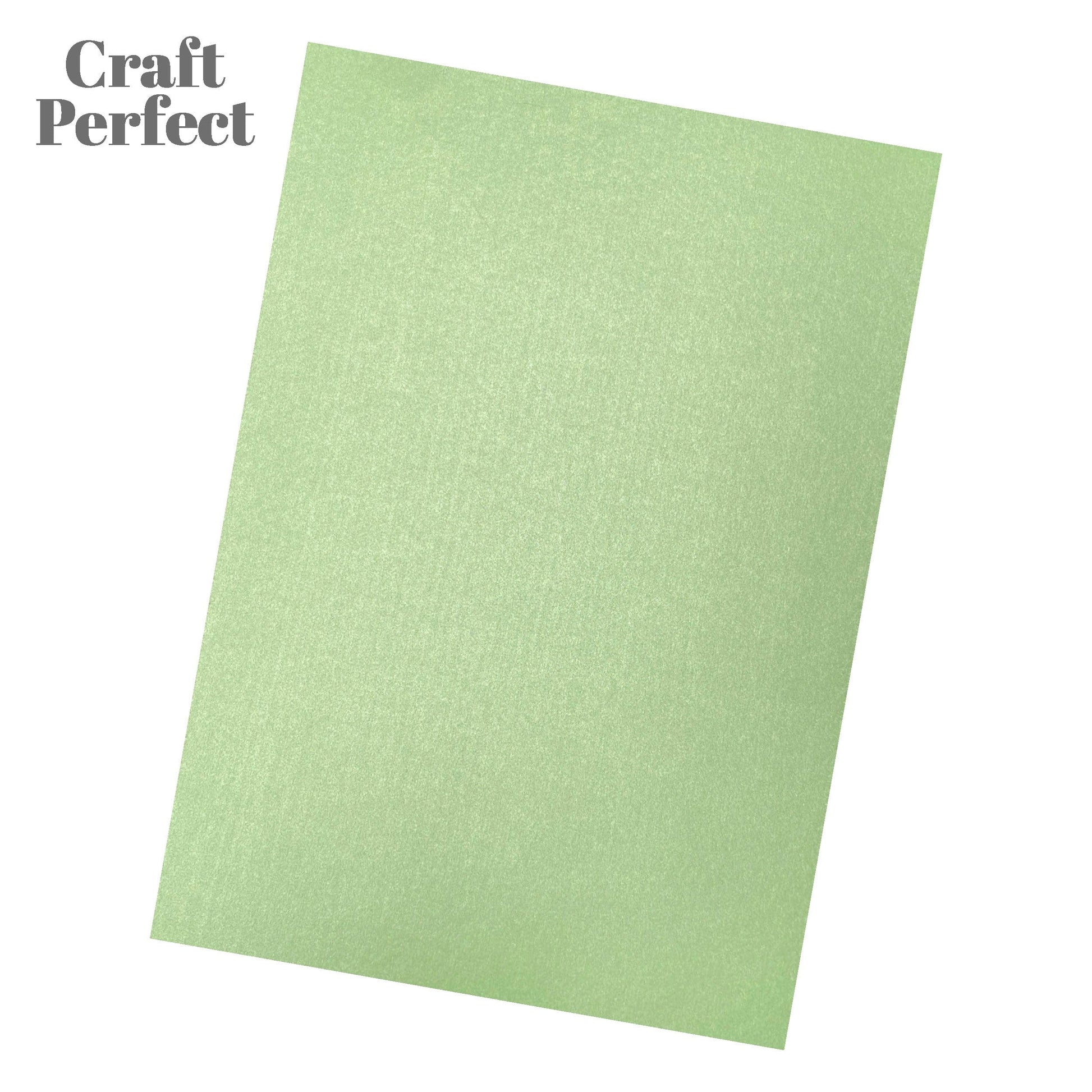Craft Perfect Pearlescent Card Multipack of 8 Pearlescent Card - Fresh Mint A4 - 9514E8
