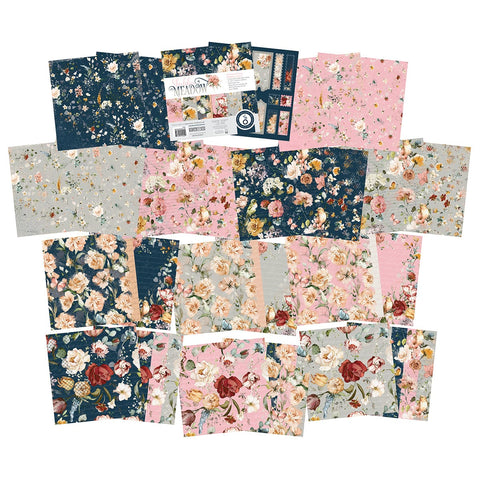 Craft Perfect Printed Papers Whimsy & Shabby Meadow Patterned Paper Duo Set - MM92