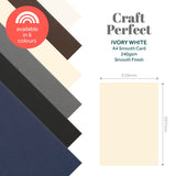 Load image into Gallery viewer, Craft Perfect Smooth Card Multipack of 2 - Smooth Card - Ivory White - A4 - 9897E2