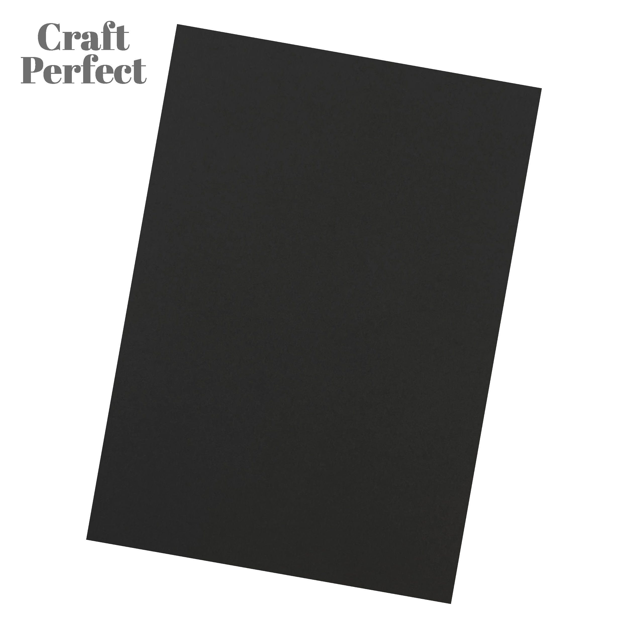 Craft Perfect Smooth Card Multipack of 4 Smooth Card - Black - A4 - 9569E4