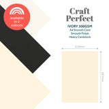 Load image into Gallery viewer, Craft Perfect Smooth Card Multipack of 4 Smooth Card - Ivory - A4 - 9568E4