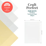Load image into Gallery viewer, Craft Perfect Vellum Paper Multipack of 2 - Vellum Paper - Pure White - A4 -9997E2