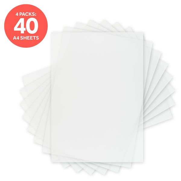 Craft Perfect Vellum Paper Multipack of 4 Vellum Paper - Pure White - A4 - 9997E4