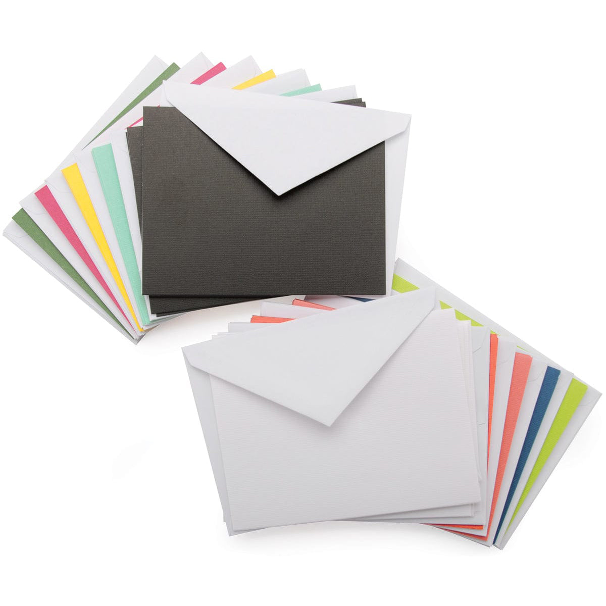 DCWV Cards DCWV Boxed A2 Cards W/Envelopes 4.375"X5.75" 40/Pkg-Bright Solids