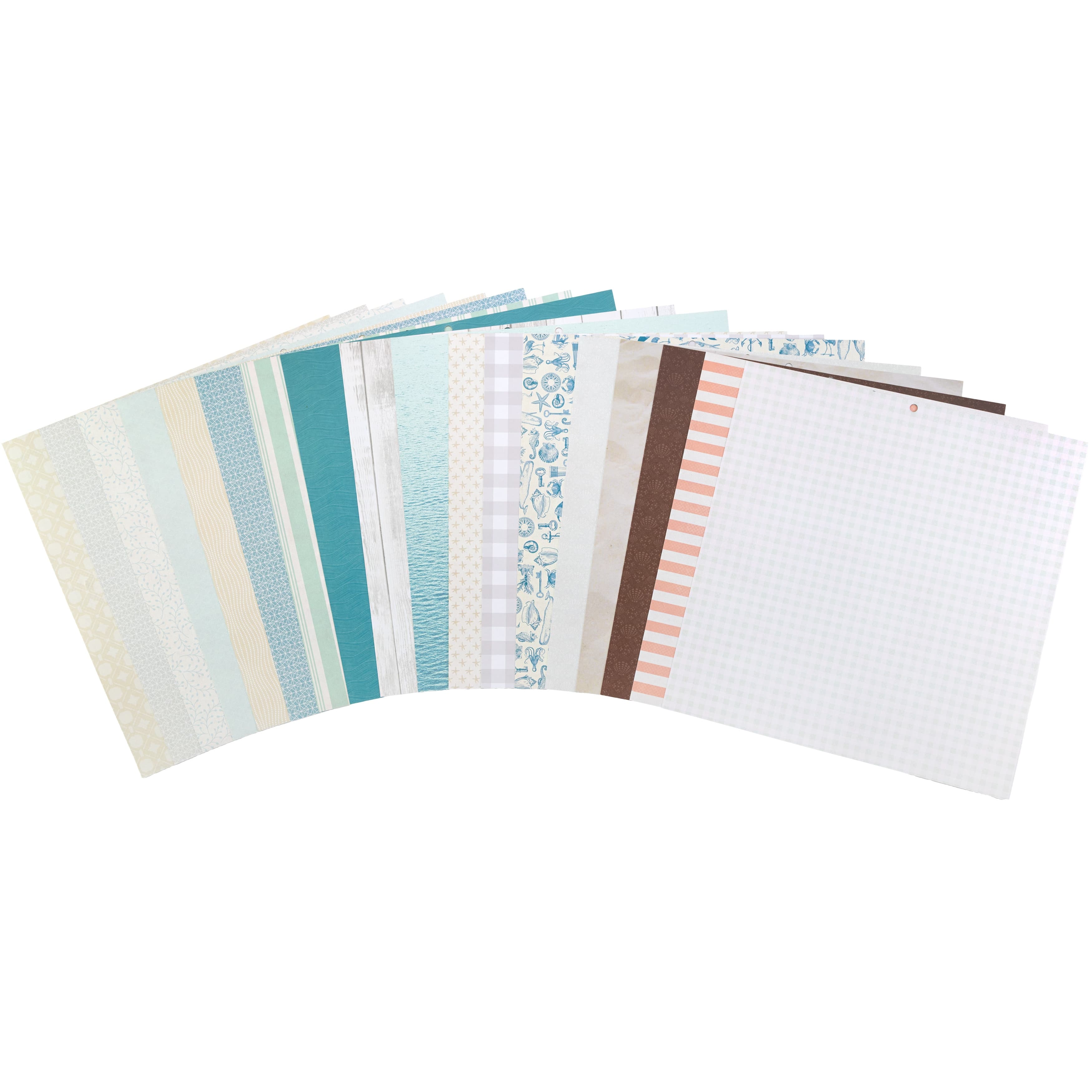 DCWV Cardstock DCWV - Double-Sided 12" x 12" Cardstock Stack - Beach House