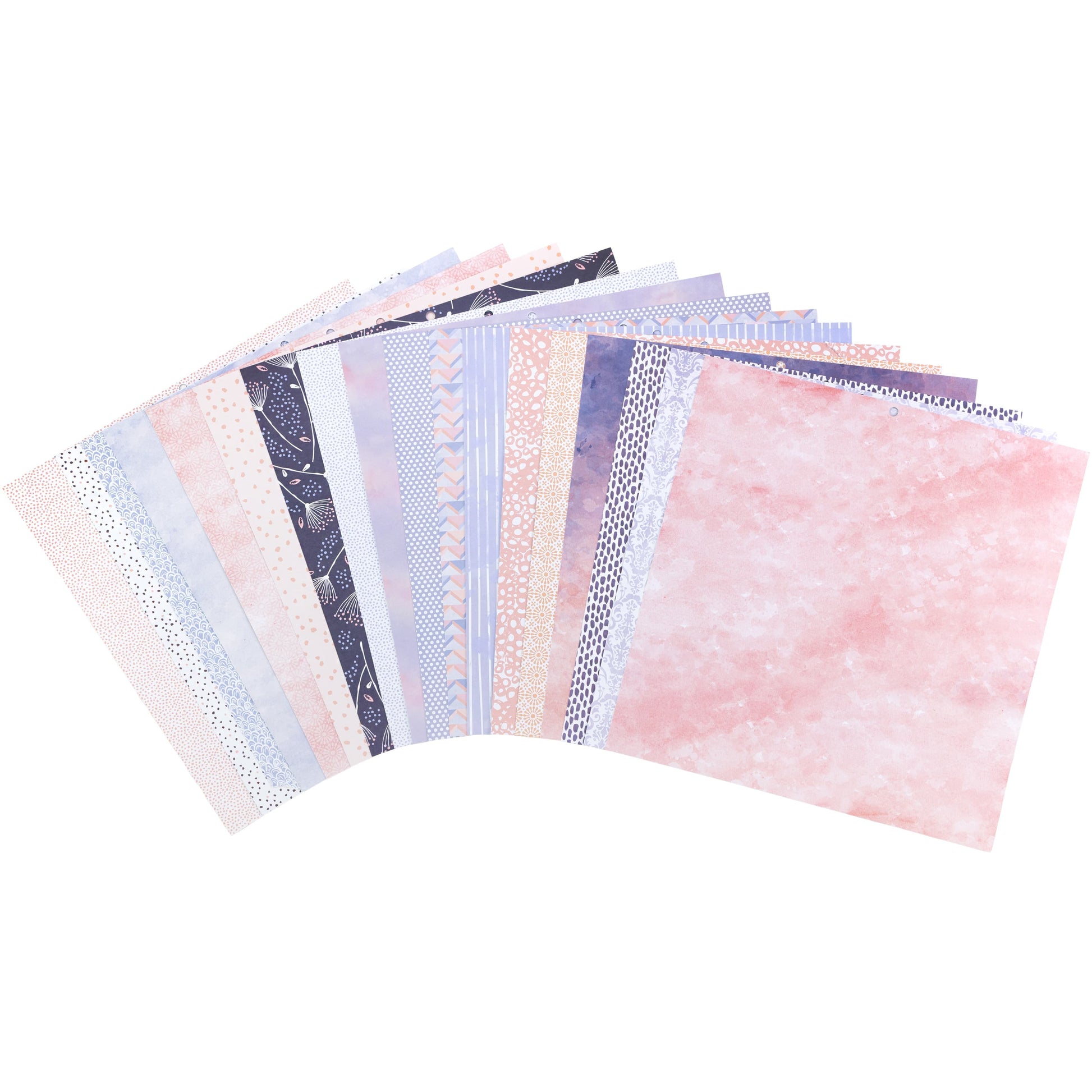 DCWV Cardstock DCWV - Double-Sided 12" x 12" Cardstock Stack - Peri & Peach