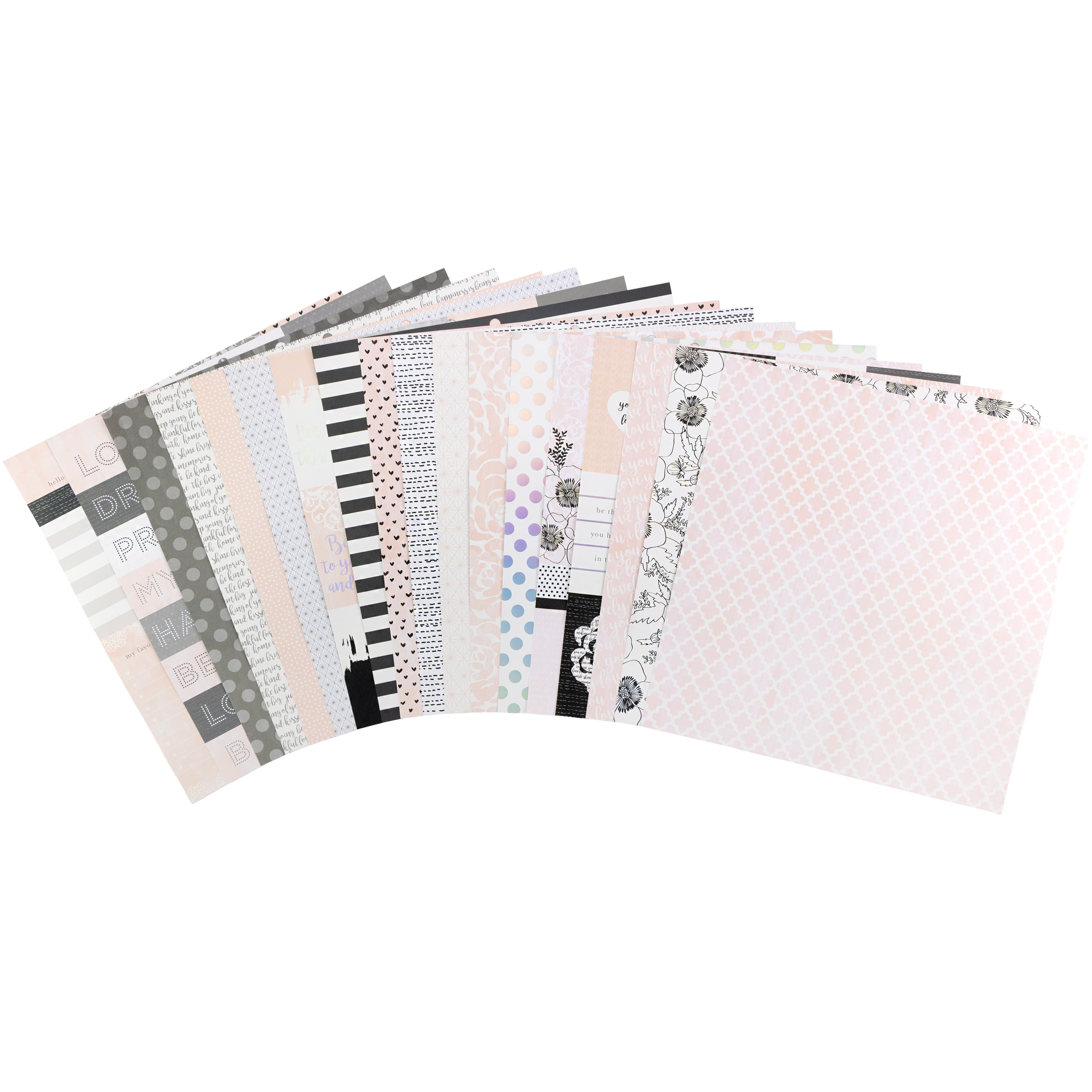 DCWV Cardstock DCWV - Double-Sided 12" x 12" Cardstock Stack - Posh & Pink