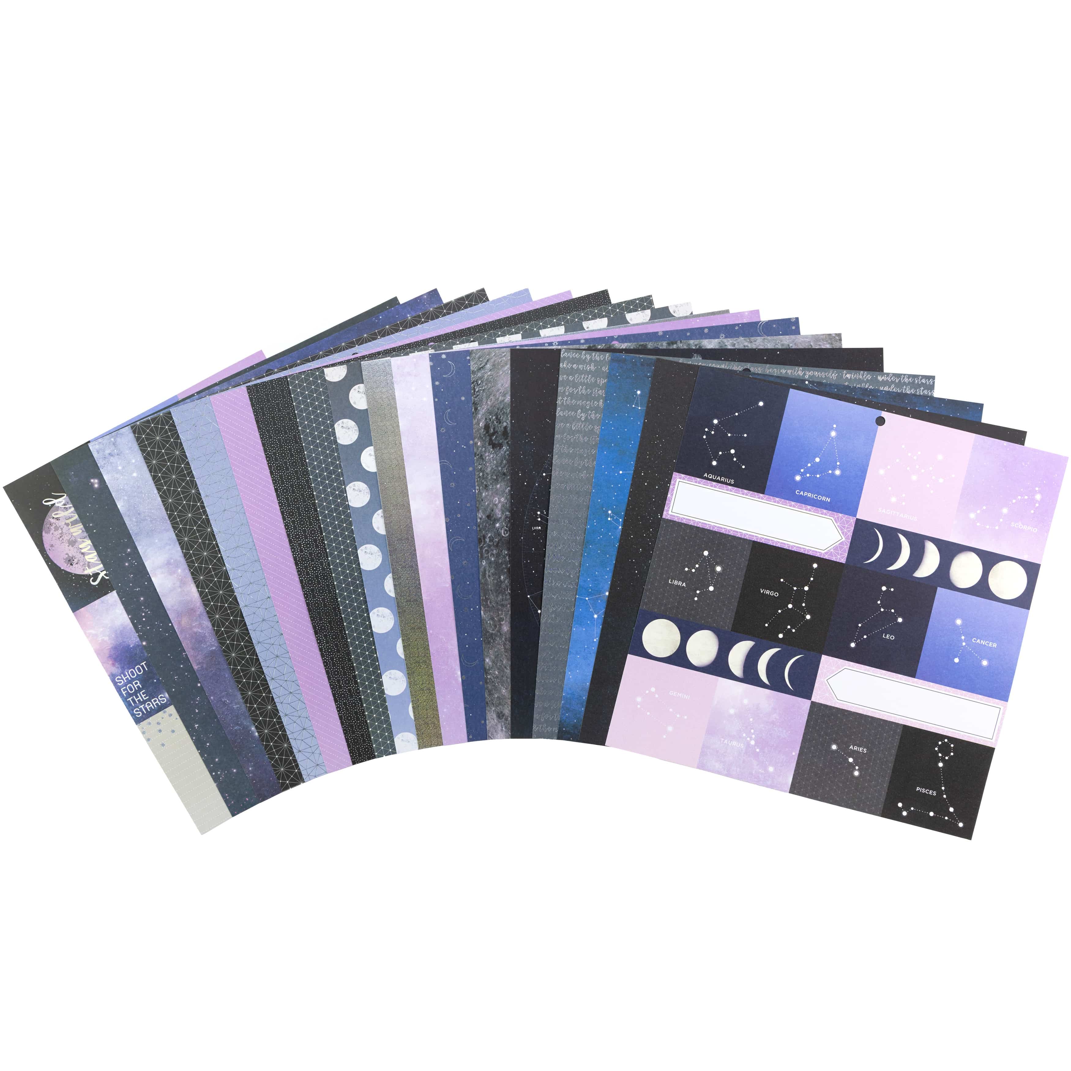 DCWV Cardstock DCWV - Double-Sided 12" x 12" Cardstock Stack - Zodiac