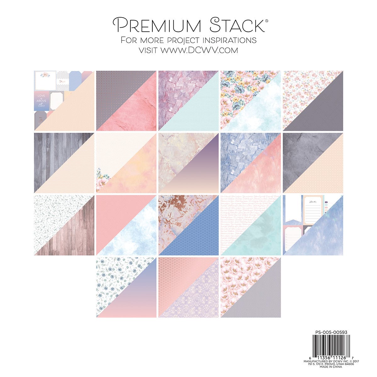 DCWV Cardstock DCWV Double-Sided 12x12" Cardstock Stack - Samantha Rose
