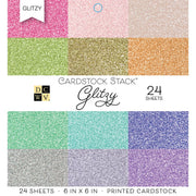 DCWV Cardstock DCWV Single-Sided 6x6" Cardstock Stack - Glitzy