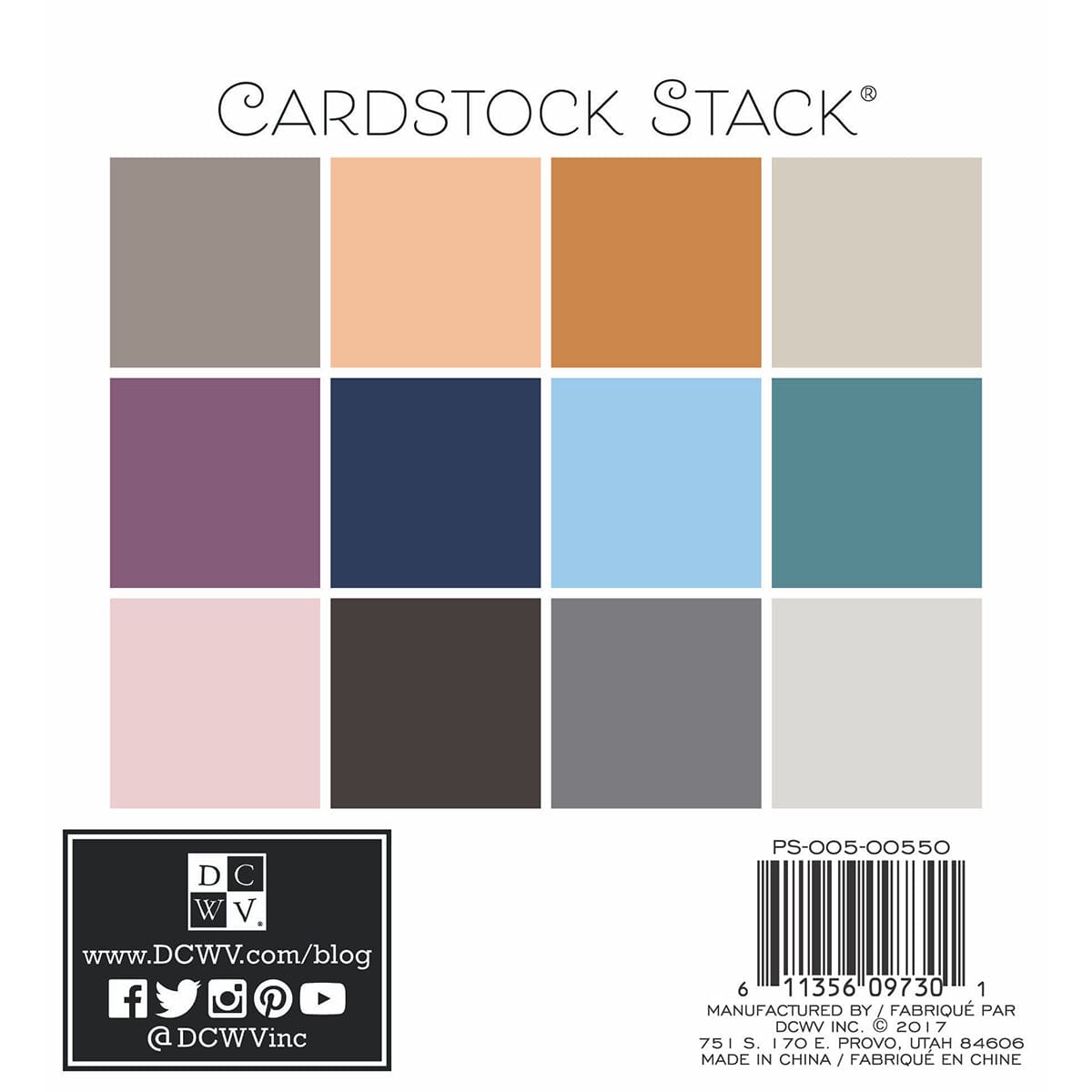 DCWV Cardstock DCWV Single-Sided 6x6" Cardstock Stack - Neutrals