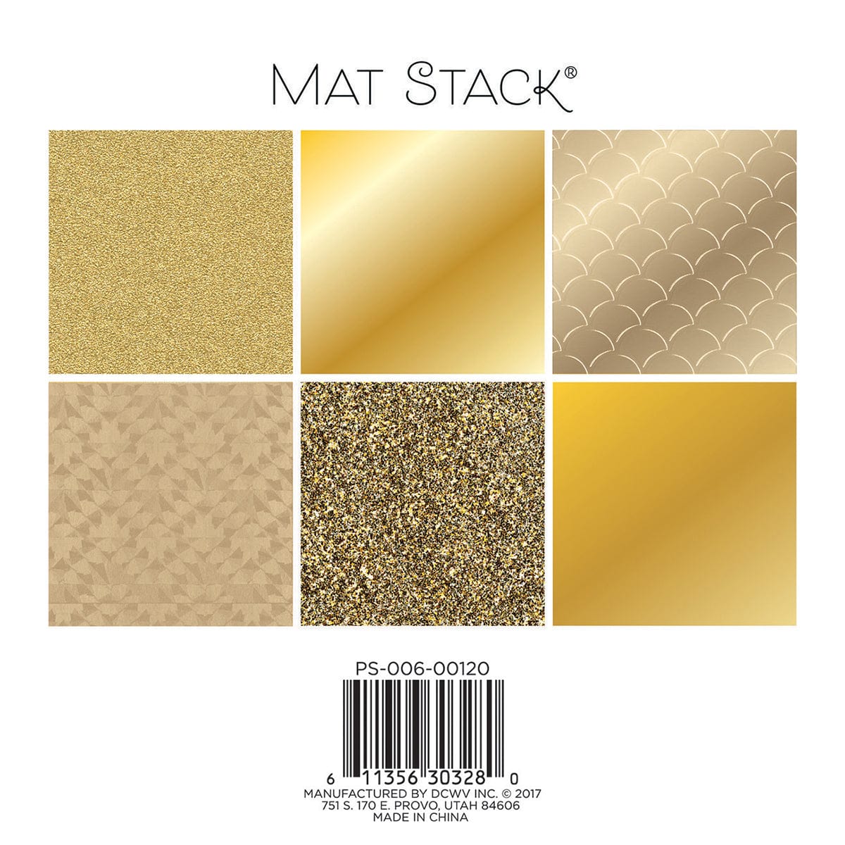 DCWV Cardstock DCWV Single-Sided 6x6" Cardstock Stack - Solid Golds