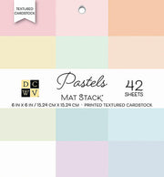 DCWV DCWV Single-Sided 6x6" Cardstock Stack - Solid Pastels