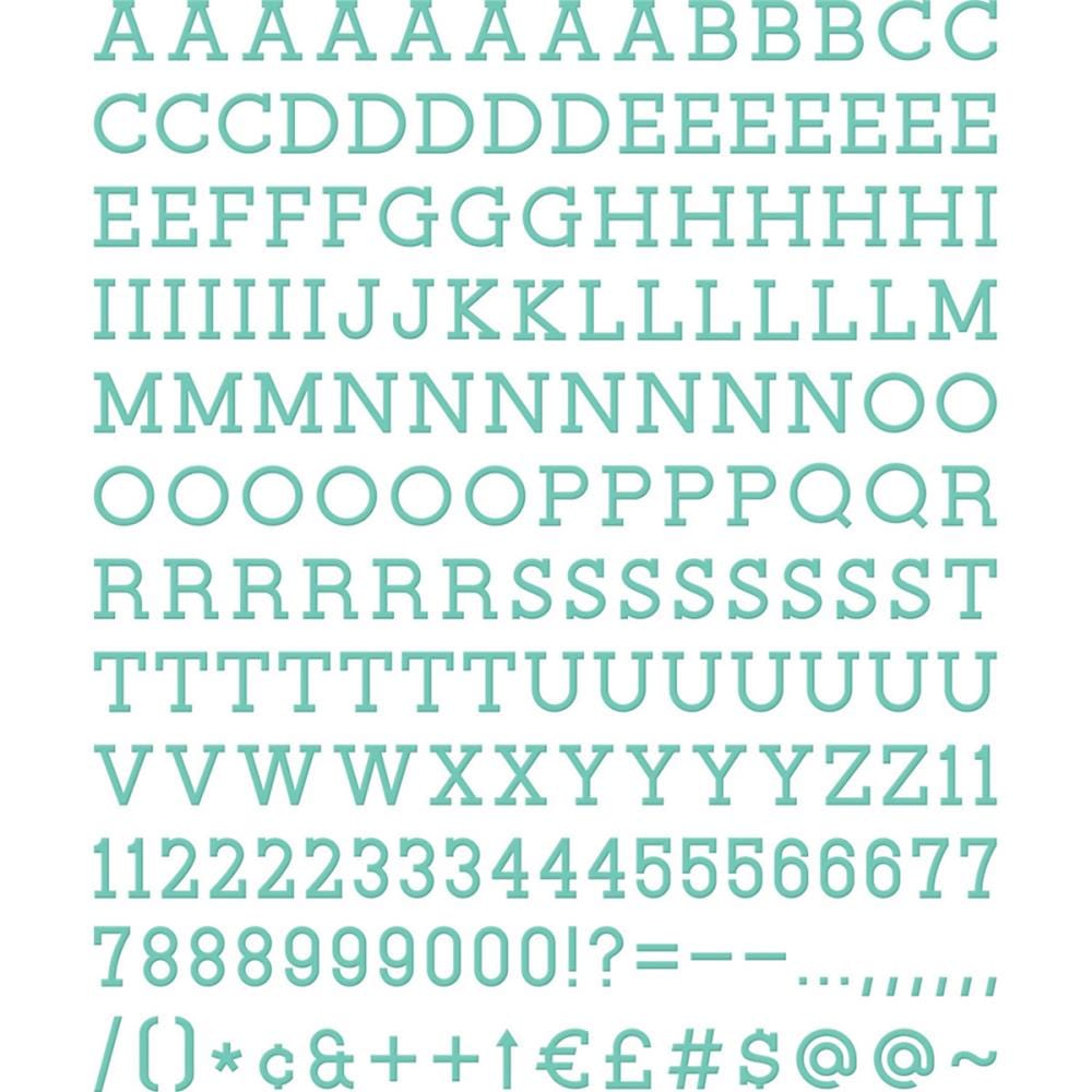 DCWV Letterboard DCWV Letterboard Letters & Characters 1" 188/Pkg - Teal