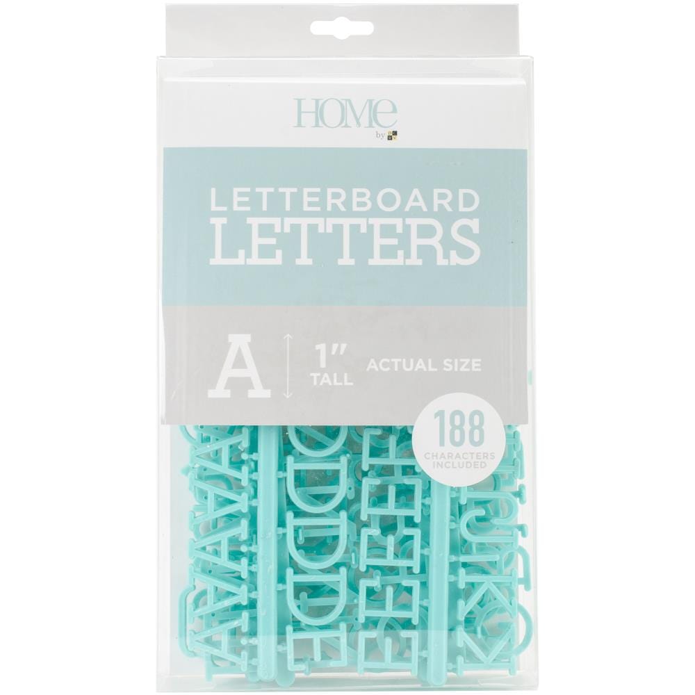 DCWV Letterboard DCWV Letterboard Letters & Characters 1" 188/Pkg - Teal