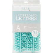 DCWV Letterboard DCWV Letterboard Letters & Characters 1" 188/Pkg - Teal