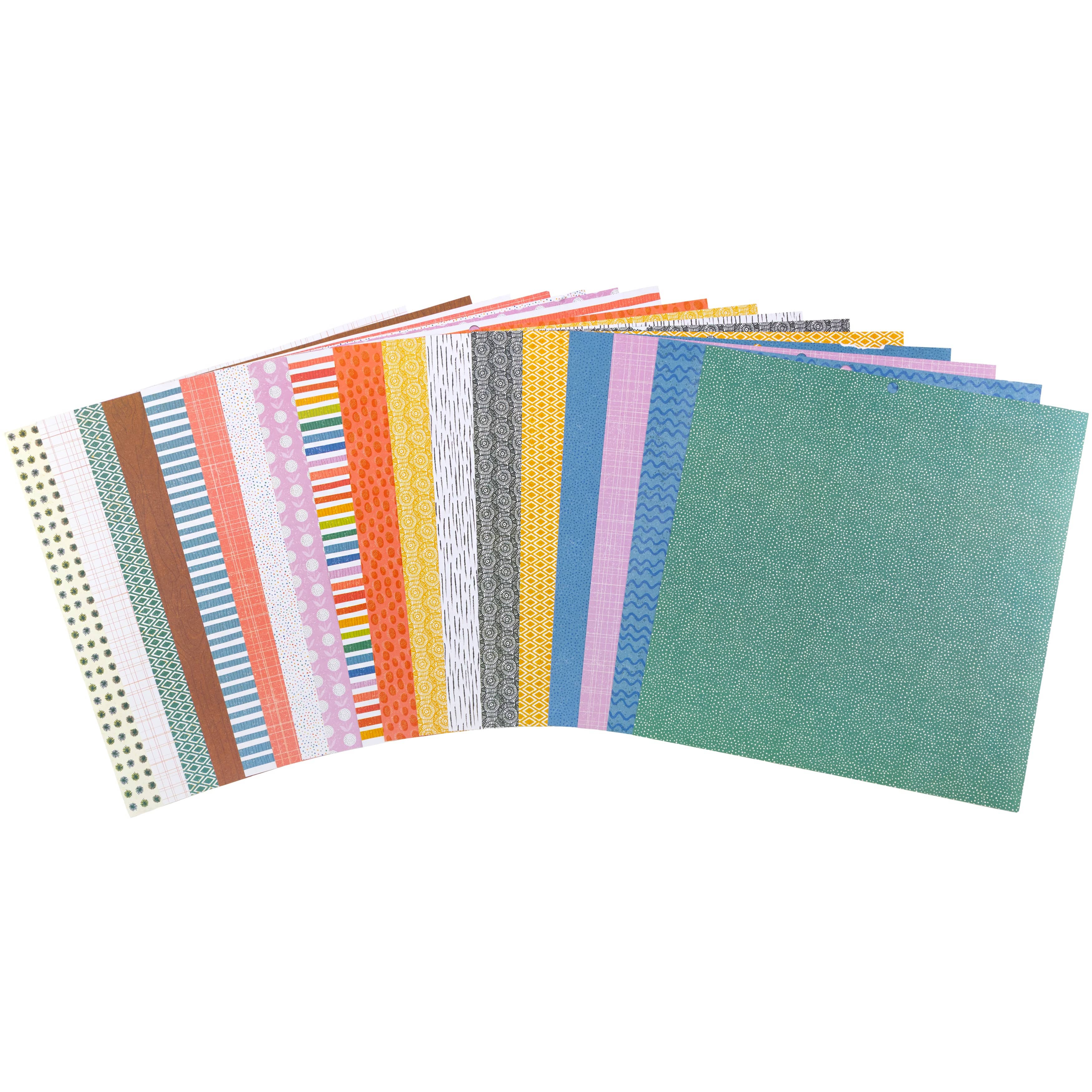 DCWV Patterned Paper DCWV - Double-Sided 12" x 12" Cardstock Stack - Street Market