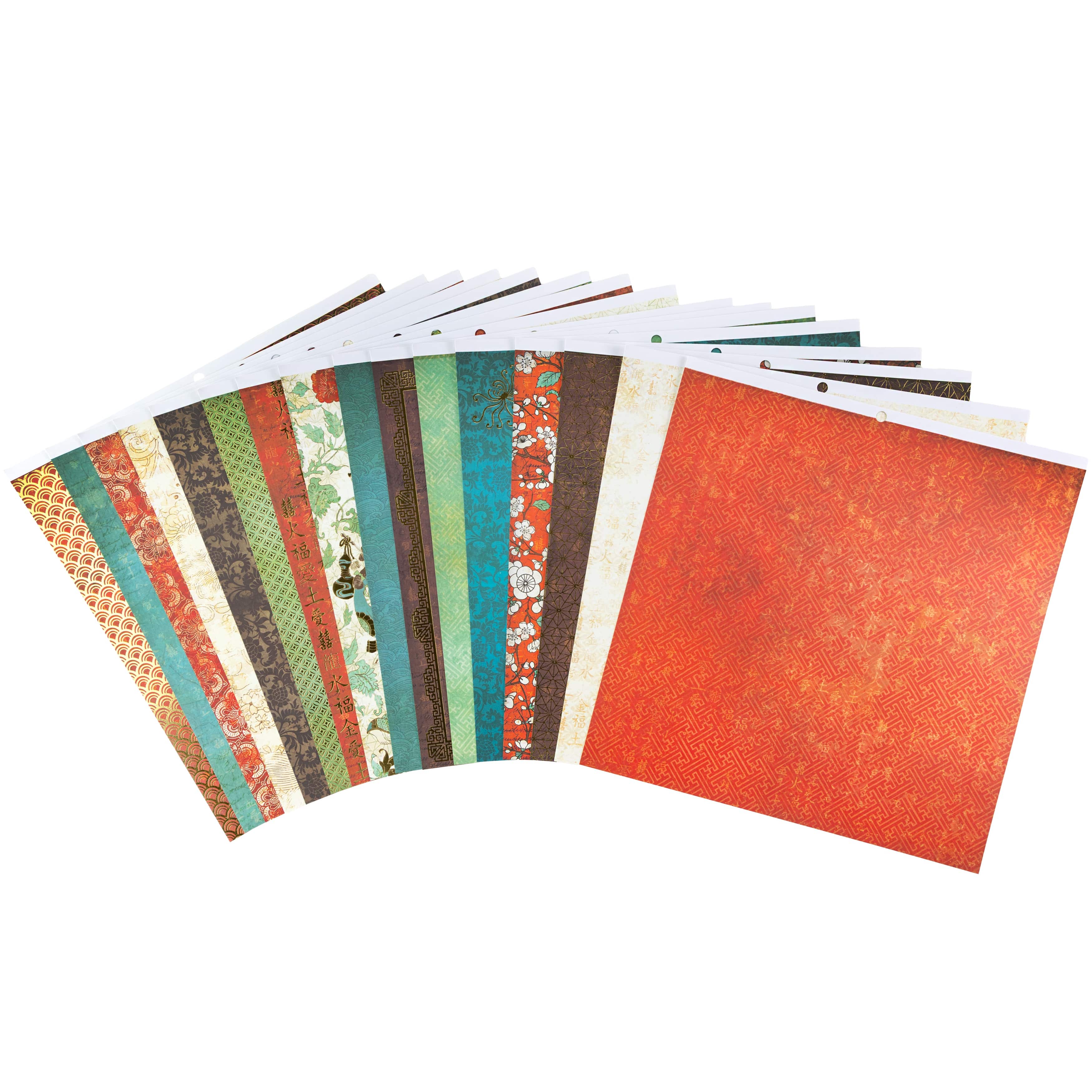 DCWV Patterned Paper DCWV - Single-Sided 12" x 12" Cardstock Stack - The Far East