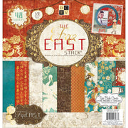 DCWV Patterned Paper DCWV Single-Sided 12x12" Cardstock Stack - Far East 2, with Foil