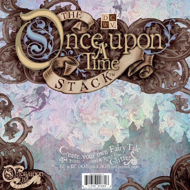 DCWV Patterned Paper DCWV Single-Sided 12x12" Cardstock Stack - Once Upon A Time