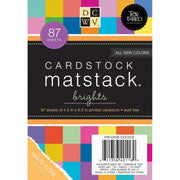 DCWV Patterned Paper DCWV Single-Sided Mat Stack 4.5x6.5" - Brights with White Core