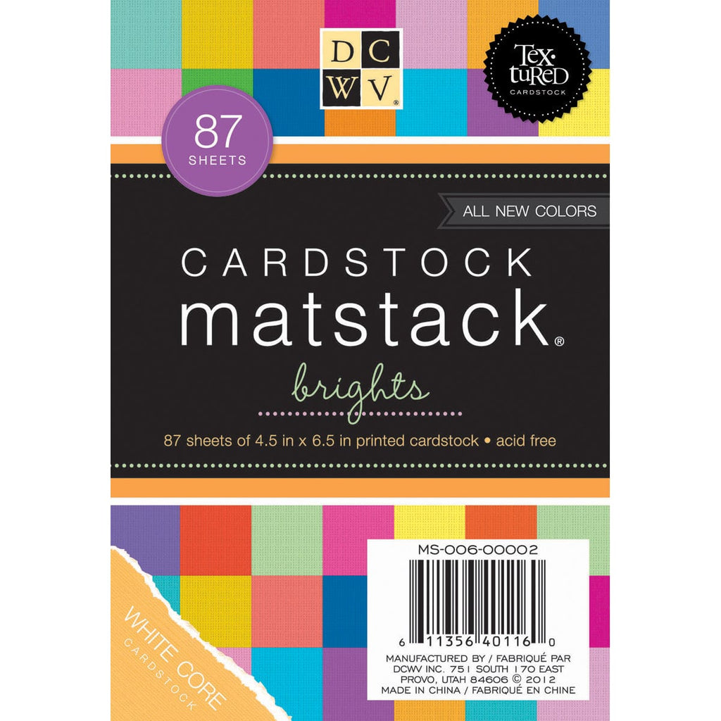 DCWV Patterned Paper DCWV Single-Sided Mat Stack 4.5x6.5