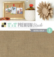 DCWV Specialty Paper DCWV Single-Sided Specialty Stack 12x12" - Natural Burlap