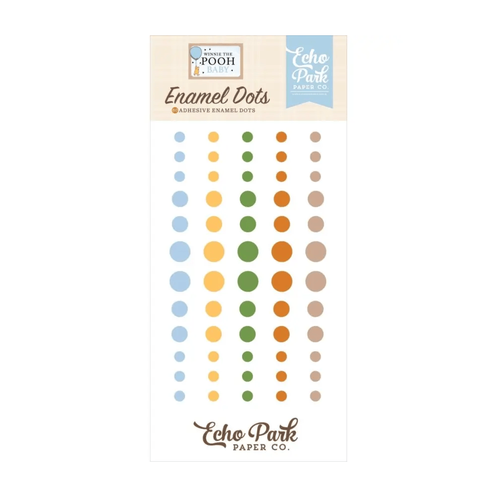 Echo Parks Enamel Dots Echo Park - Winnie The Pooh - Adhesive Enamel Dots