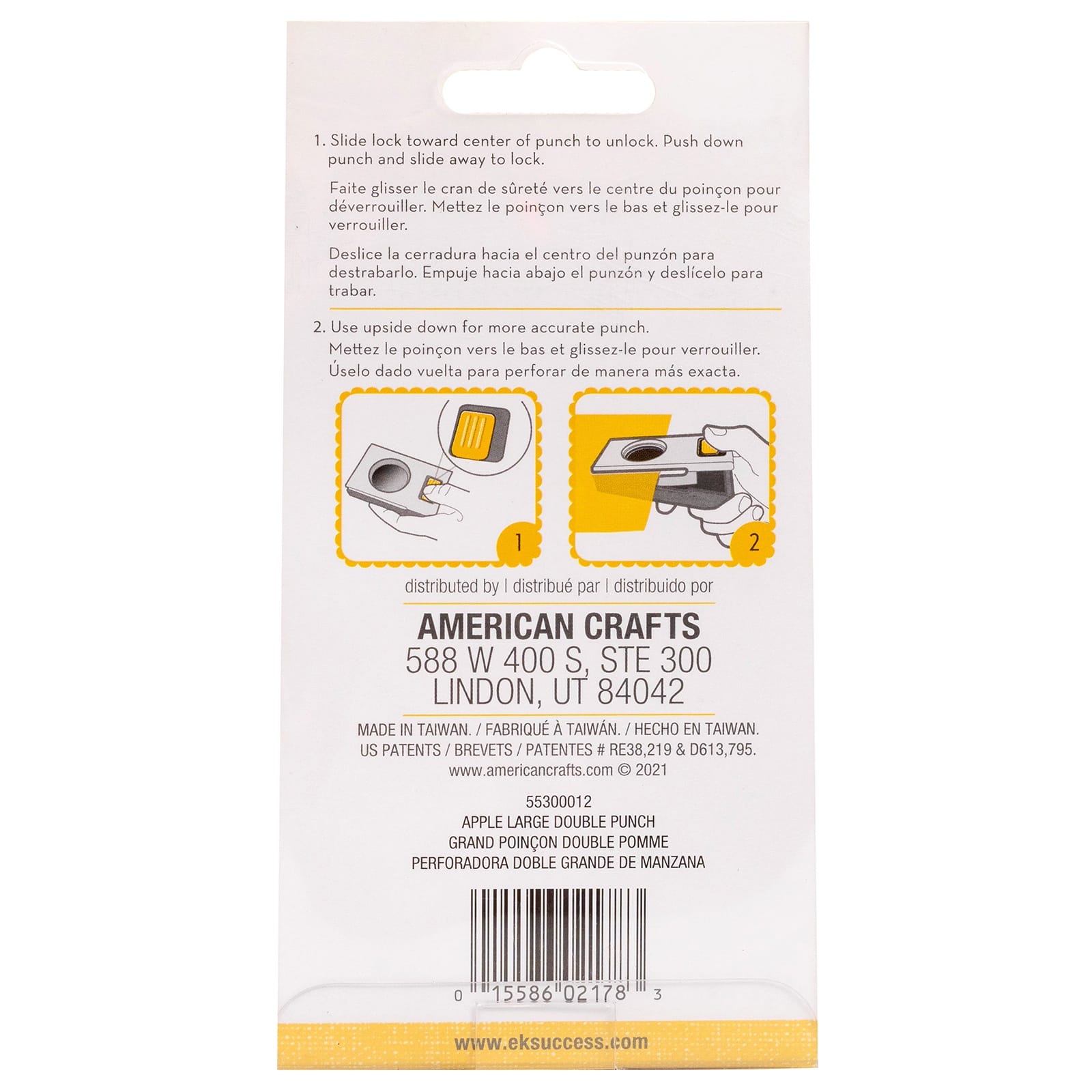 Ek Success Cutting Tools EK Tools Double Punch - Apple
