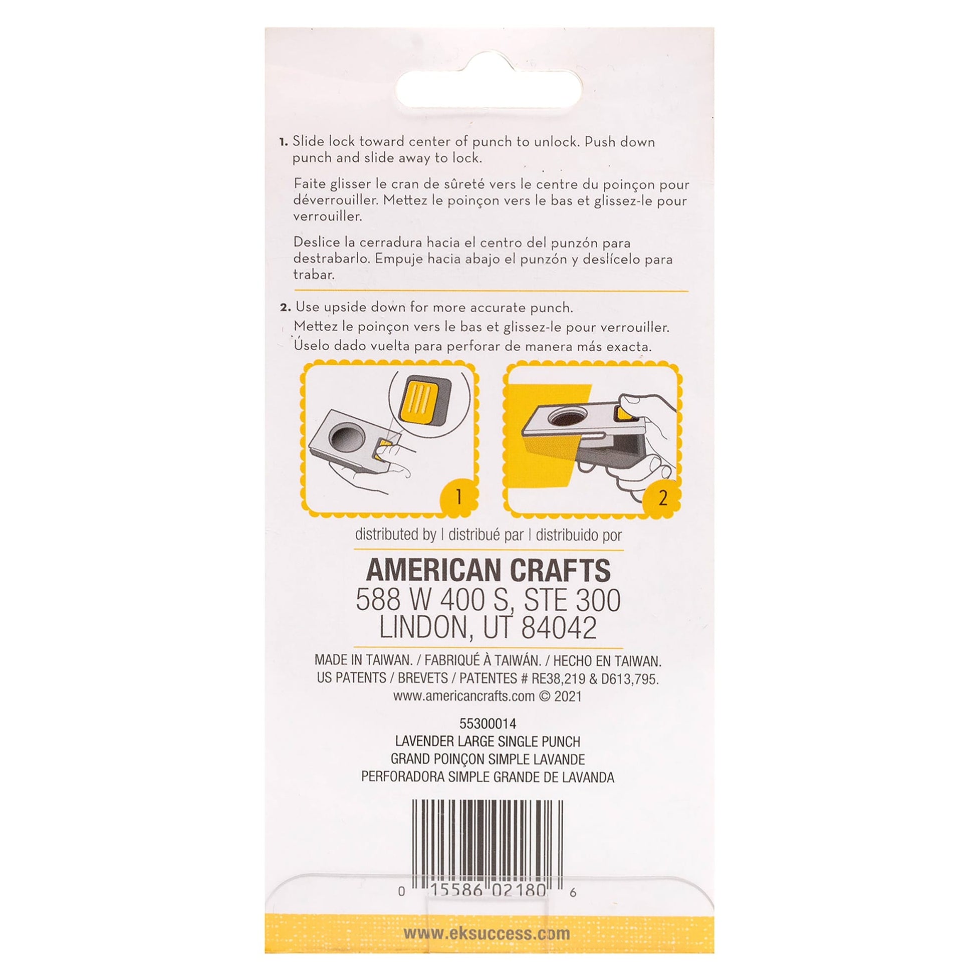 Ek Success EK Tools - Large Confetti Paper Punch - Lavender