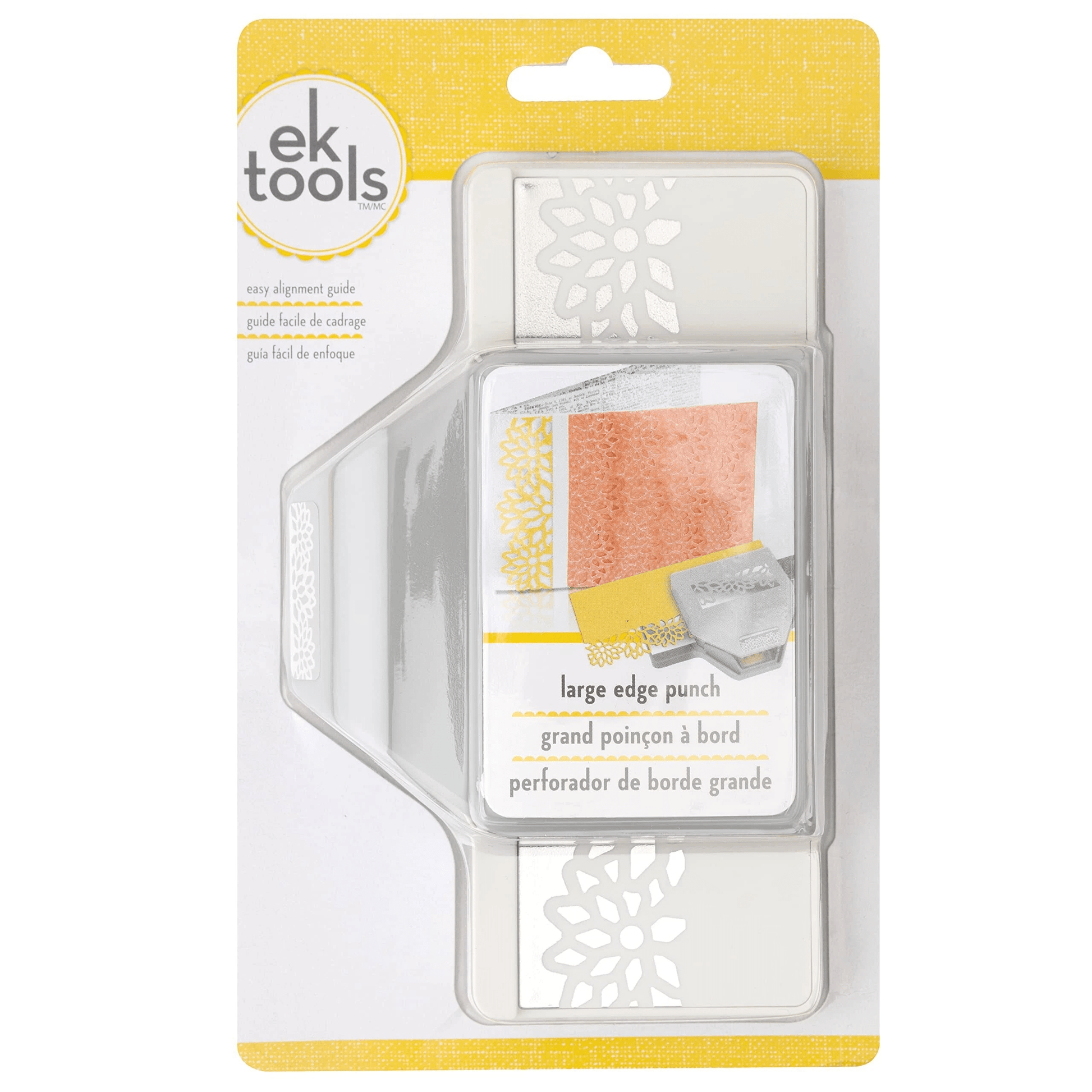 Ek Success Large Edge Punch-Diamond Flowers, 1.25"X2.5"