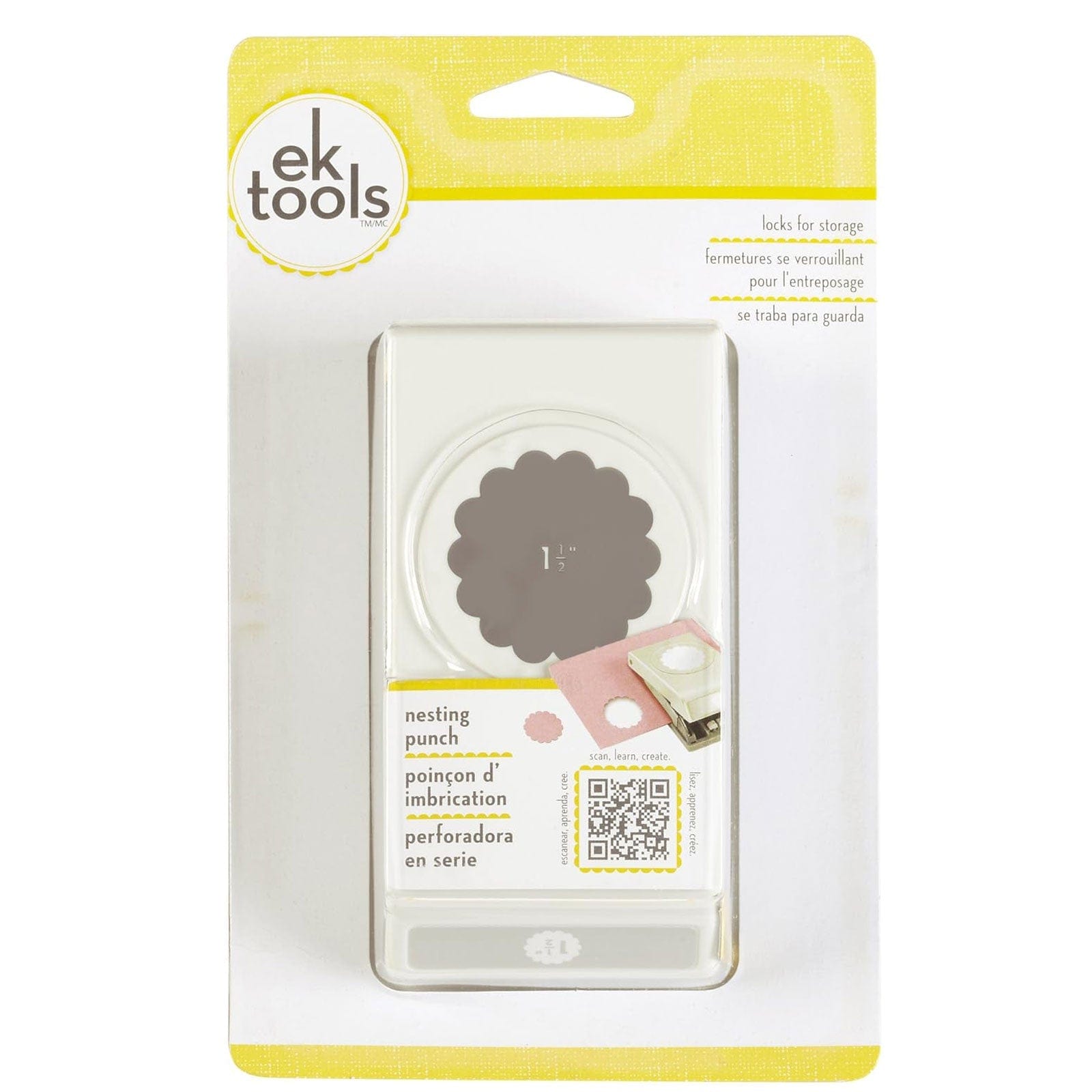 Ek Success Punches Large Punch-Scallop Circle, 1.5"