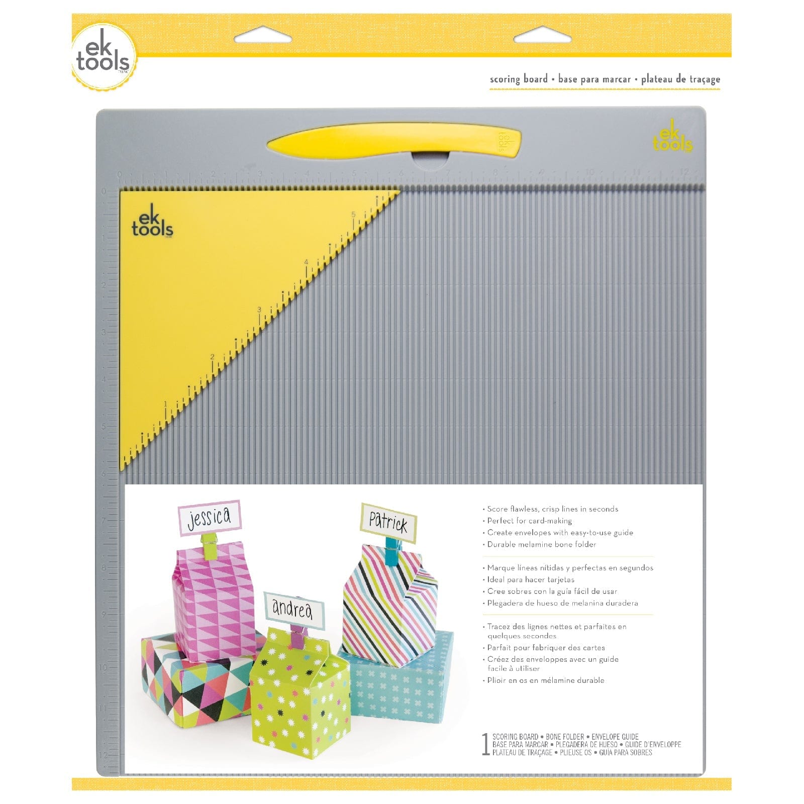 Ek Success Scoring & Cutting EK Tools Standard 13"x14.25" Scoring Board with Bone Folder