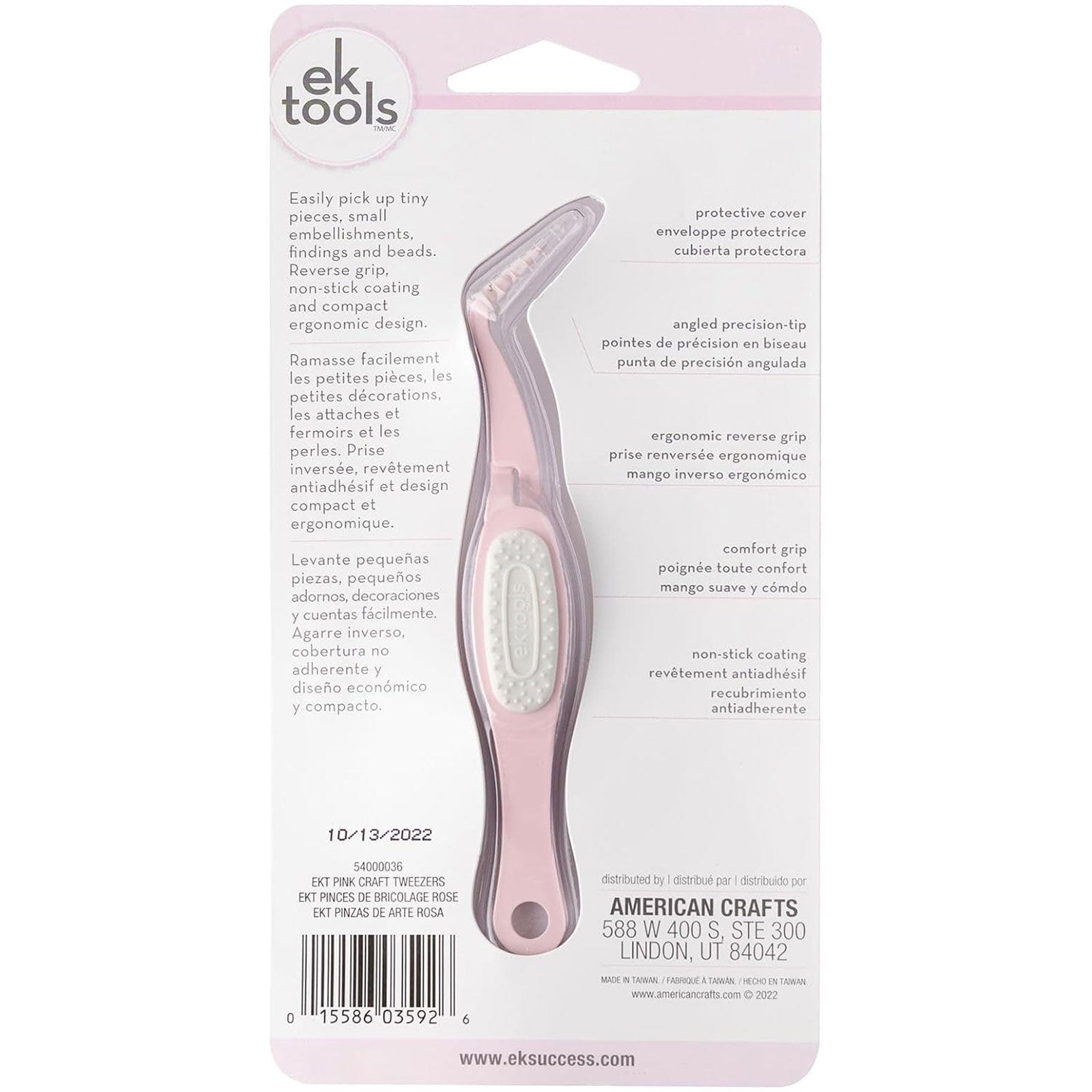 Ek Success Tools EK Tools Pink Precision Tip Craft Tweezers