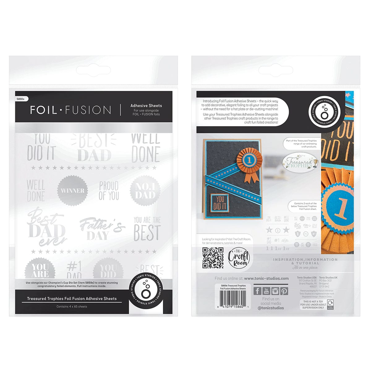 Foil Fusion Adhesives Foil Fusion - Treasured Trophies Adhesive Sheets - 5860e