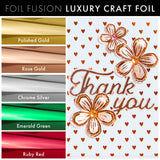 Load image into Gallery viewer, Foil Fusion Luxury Craft Foil Foil Fusion - 127mm x 5m Luxury Craft Foil - Chrome Silver - 5602e