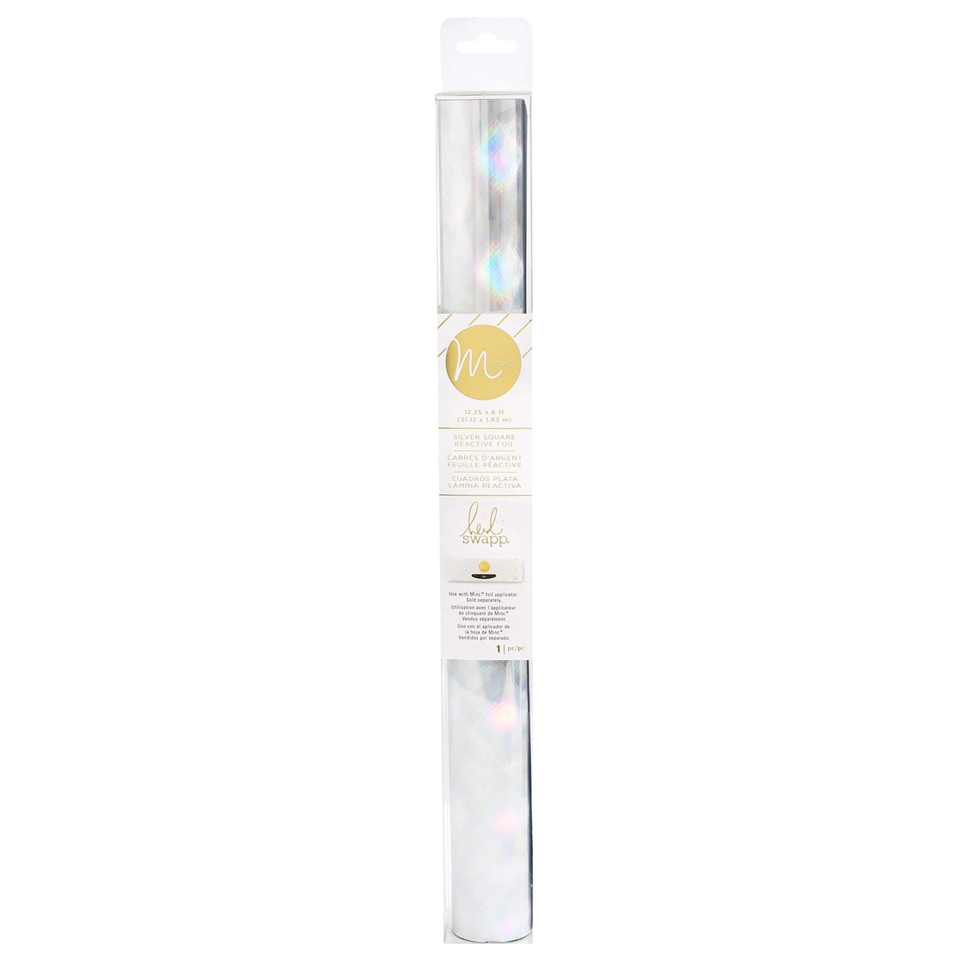 Heidi Swapp Craft Materials Silver Square - 12in x 6ft Heidi Swapp Minc Reactive Foil Roll - Available in Multiple Styles